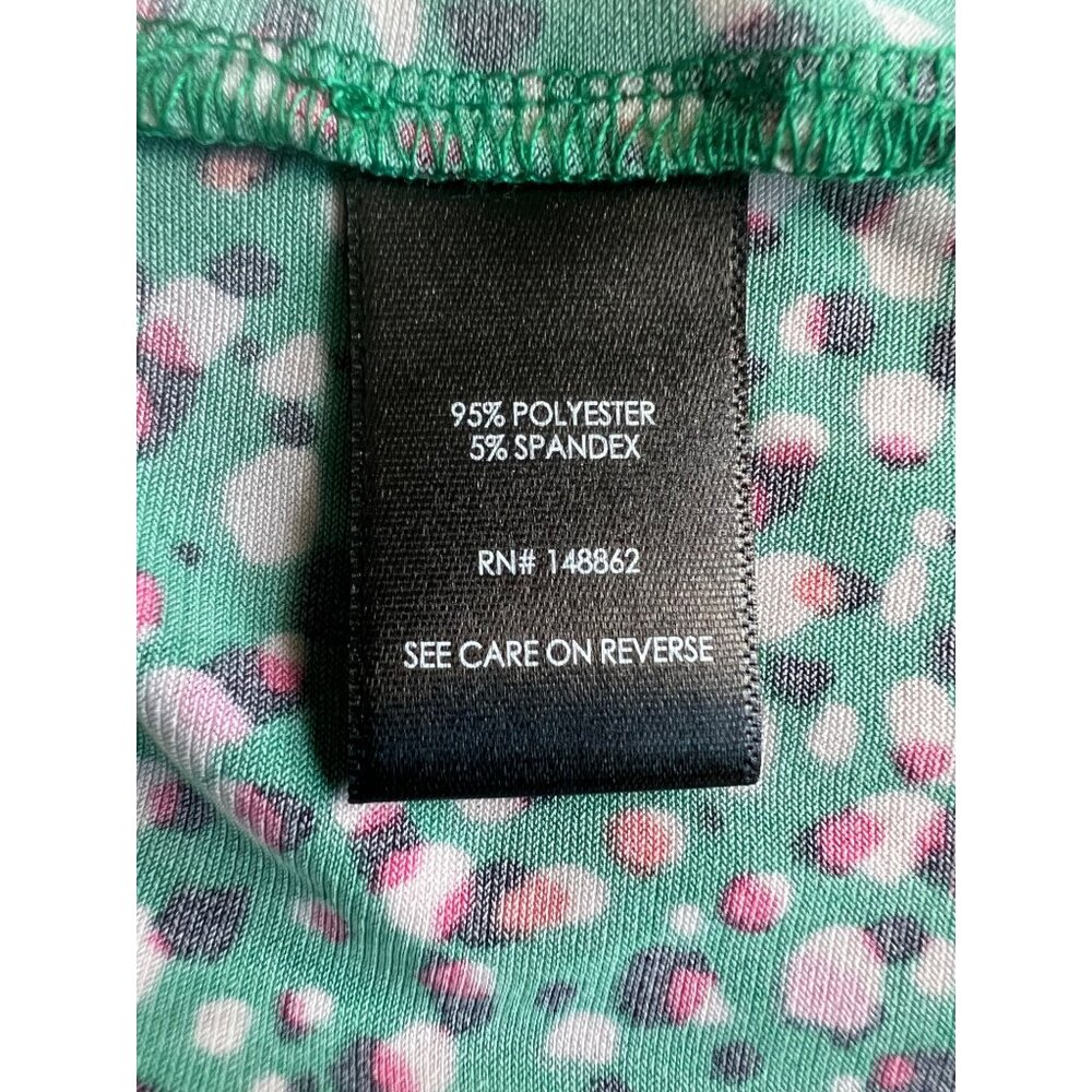 Torrid Green Printed Short Sleeve A-line Polka Dot Stretch Wrap Midi Dress 1X - Picture 7 of 15